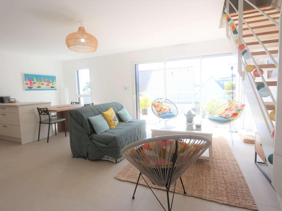 Duplex Lumineux A Benodet: Plage Et Thalasso A Pied, Terrasse, Parking Et Abri Velo Inclus - Fr-1-481-117 Bagian luar foto