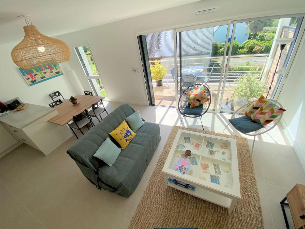 Duplex Lumineux A Benodet: Plage Et Thalasso A Pied, Terrasse, Parking Et Abri Velo Inclus - Fr-1-481-117 Bagian luar foto