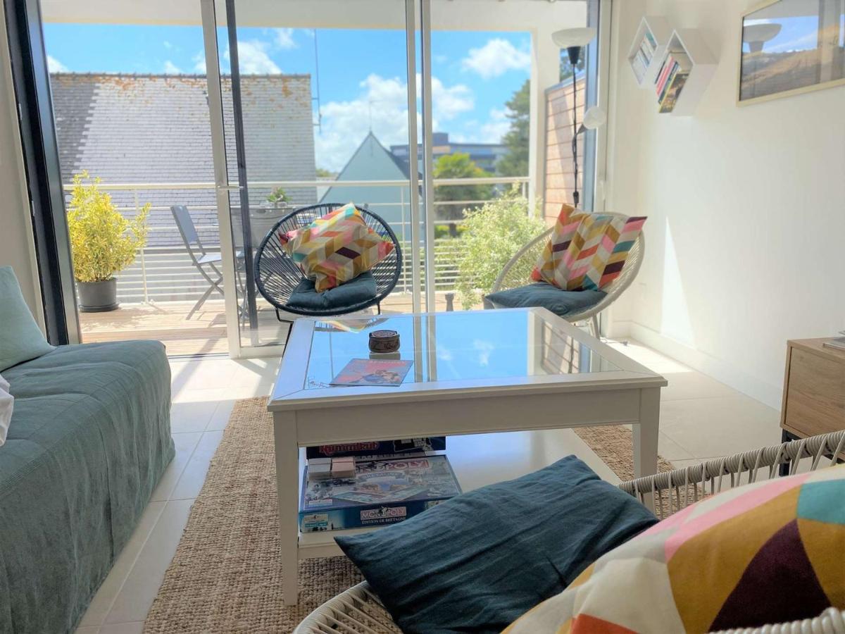 Duplex Lumineux A Benodet: Plage Et Thalasso A Pied, Terrasse, Parking Et Abri Velo Inclus - Fr-1-481-117 Bagian luar foto